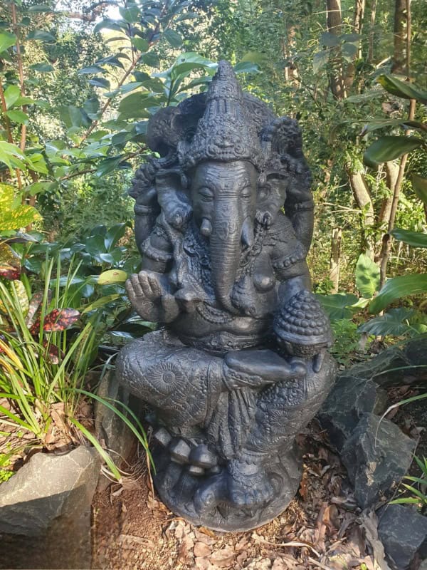GANESH statue 100cm He is revered as the remover of obstacles and bad luck - a patron of arts and sciences while attracting wealth and success.